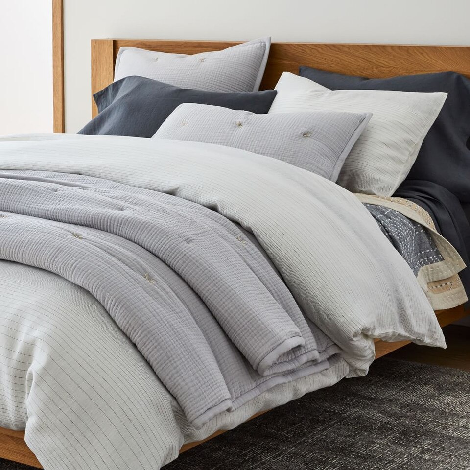 Dreamy Gauze Cotton Bedspread & Pillowcases west elm United Kingdom